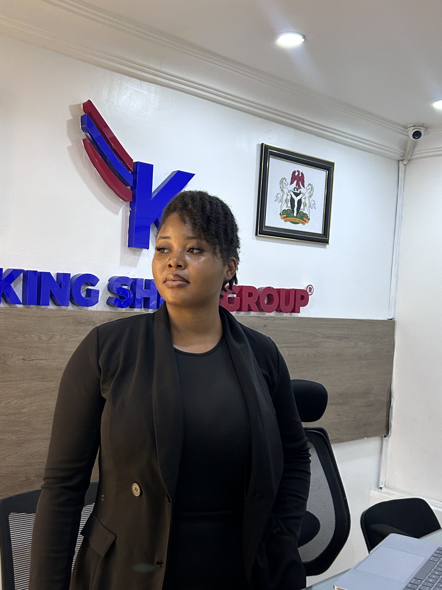 A member of the Legal Climate team at work in the Lagos office