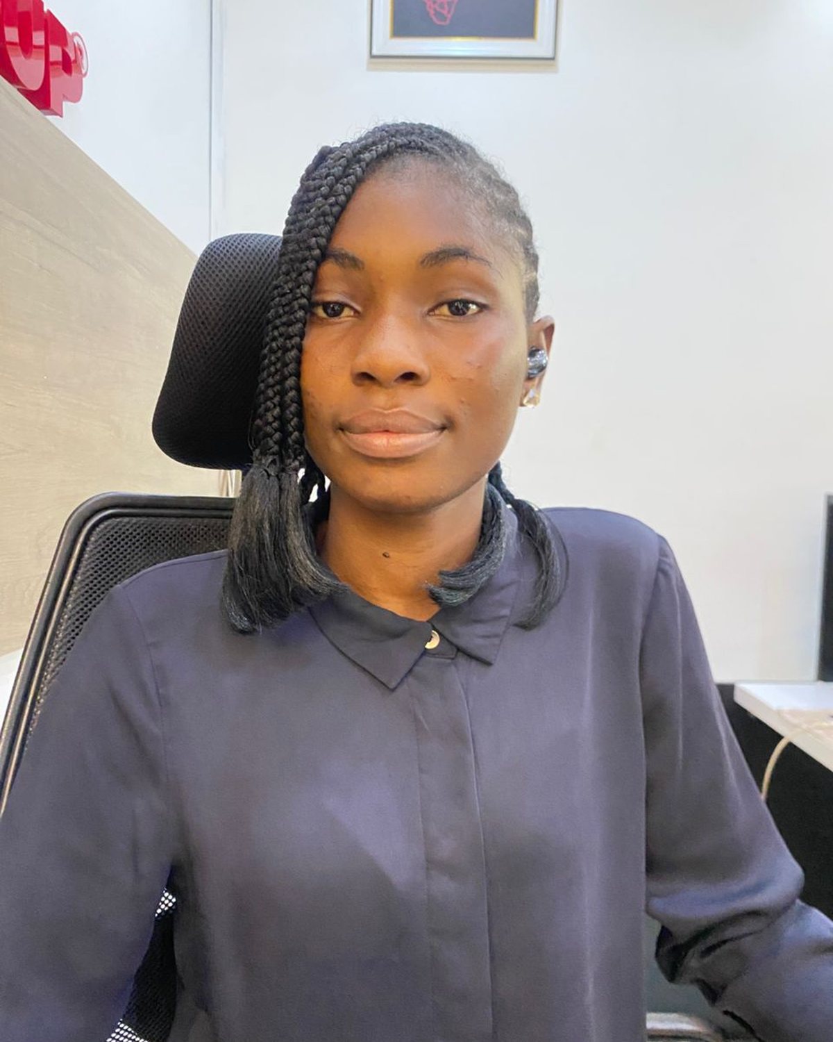 Portrait of Akano Opeyemi Ayomide, Assistant Office Manager at Legal Climate