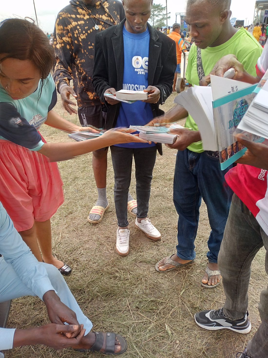 Children being served refreshments at a Foundation outreach