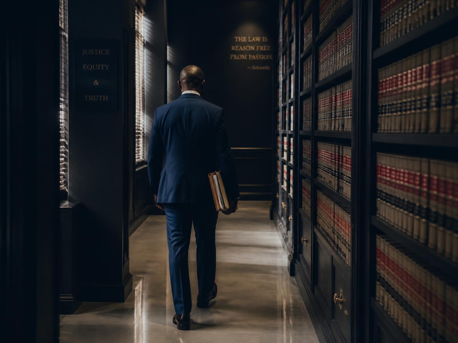 A Legal Climate lawyer in the firm's law library